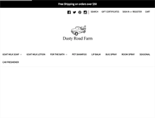 Tablet Screenshot of dustyroadfarm.com